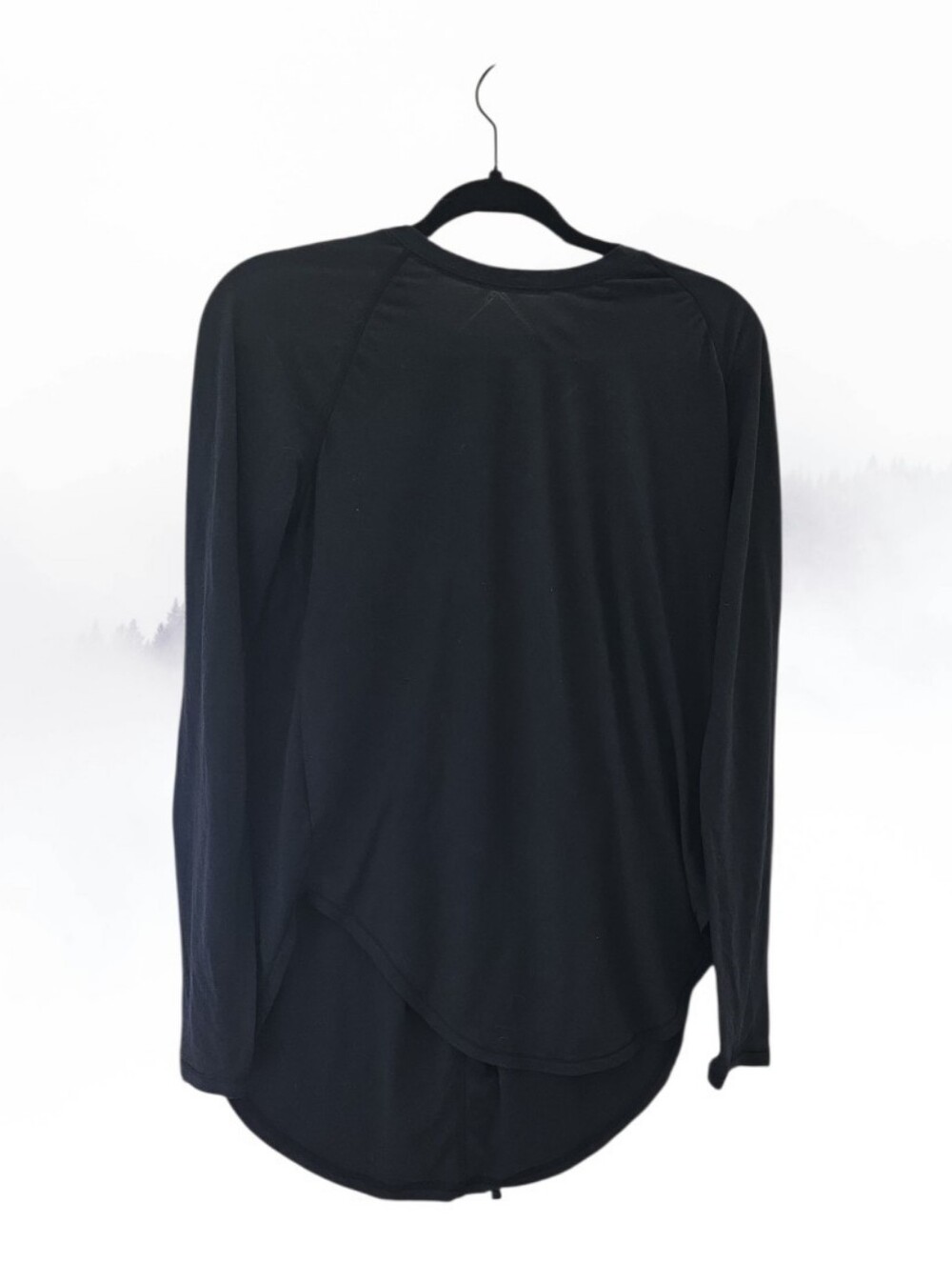 Under Armour Black Long Sleeve Open Back Twist Cutout Workout Shirt Medium